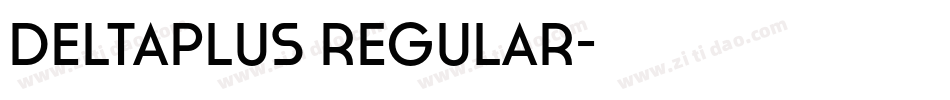 DeltaPlus Regular字体转换